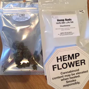 Photo of CBD Hemp Flower Buds, Chardonnay