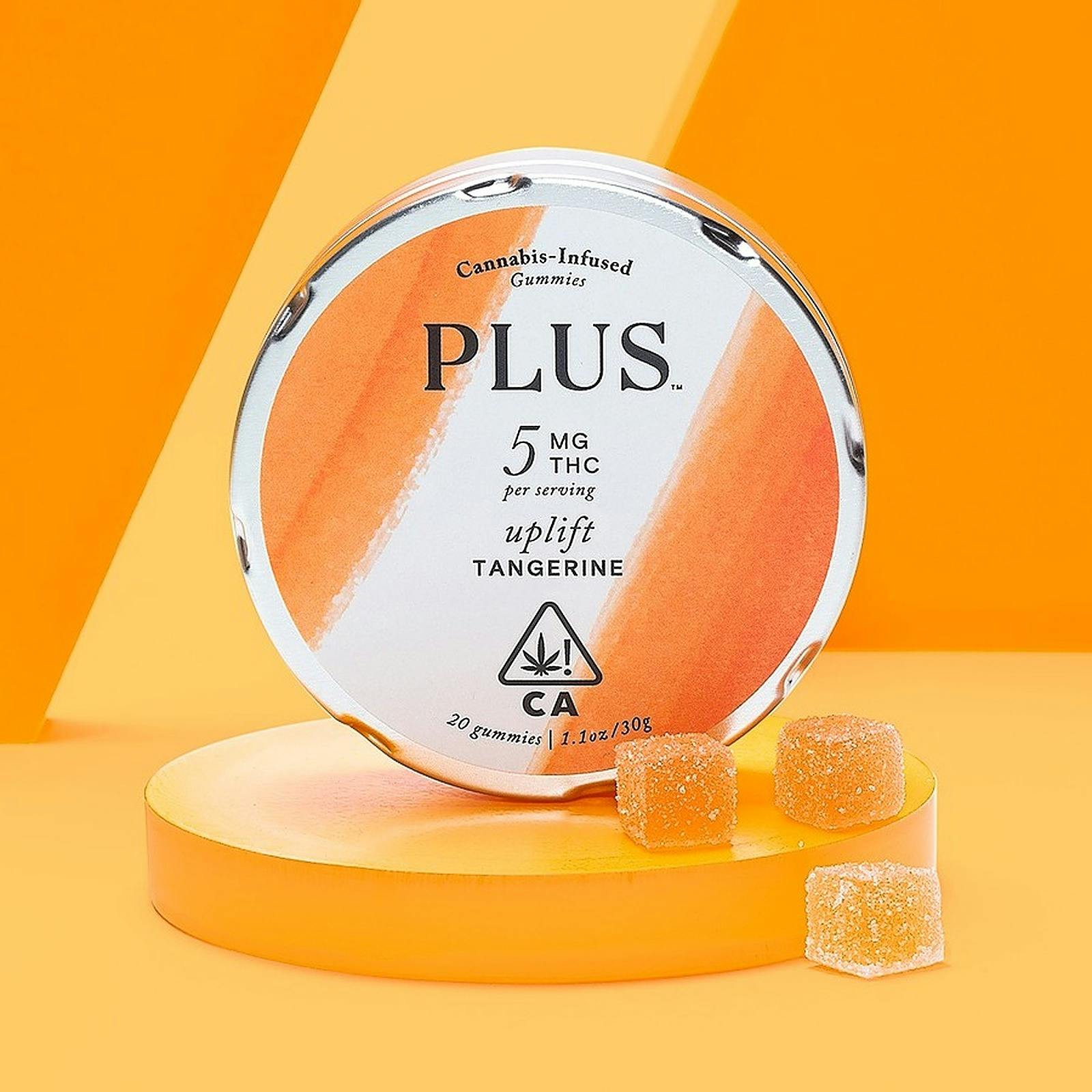 PLUS Products PLUS Uplift Tangerine Gummies 100mg Leafly