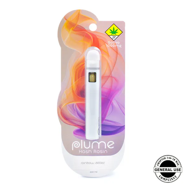 Plume: Rainbow Zkittlez Hash Rosin Ceramic Disposable | Leafly