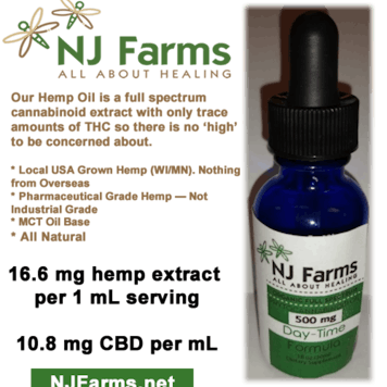 Photo of Full Spectrum Organic Hemp CBD Oil - Day-Time Mint - 500 MG