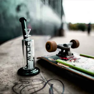 Photo of 7" Grav Upright Bubbler- Black Decal