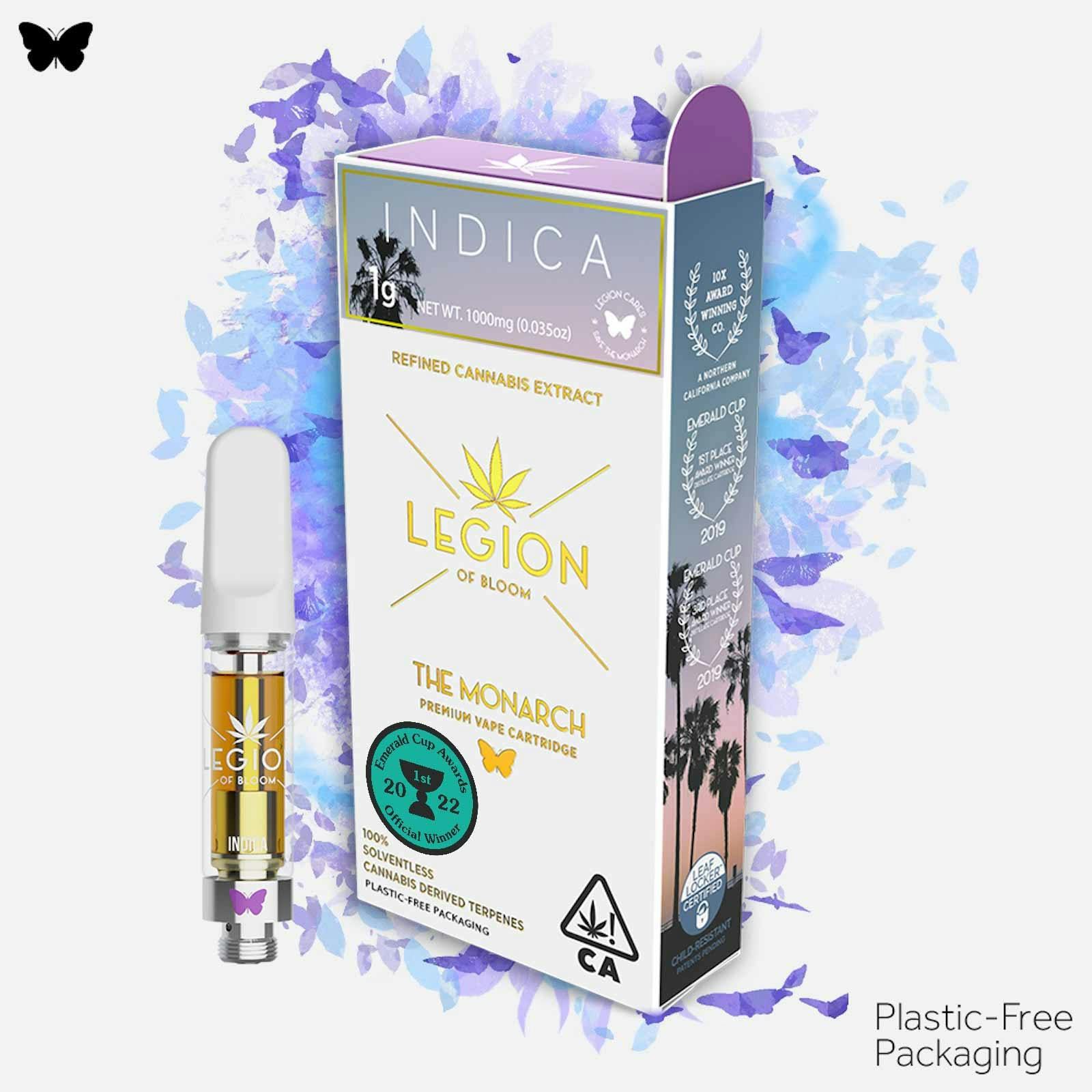 Legion of Bloom Monarch Purple Zlurpee 1 Gram Cartridge Leafly