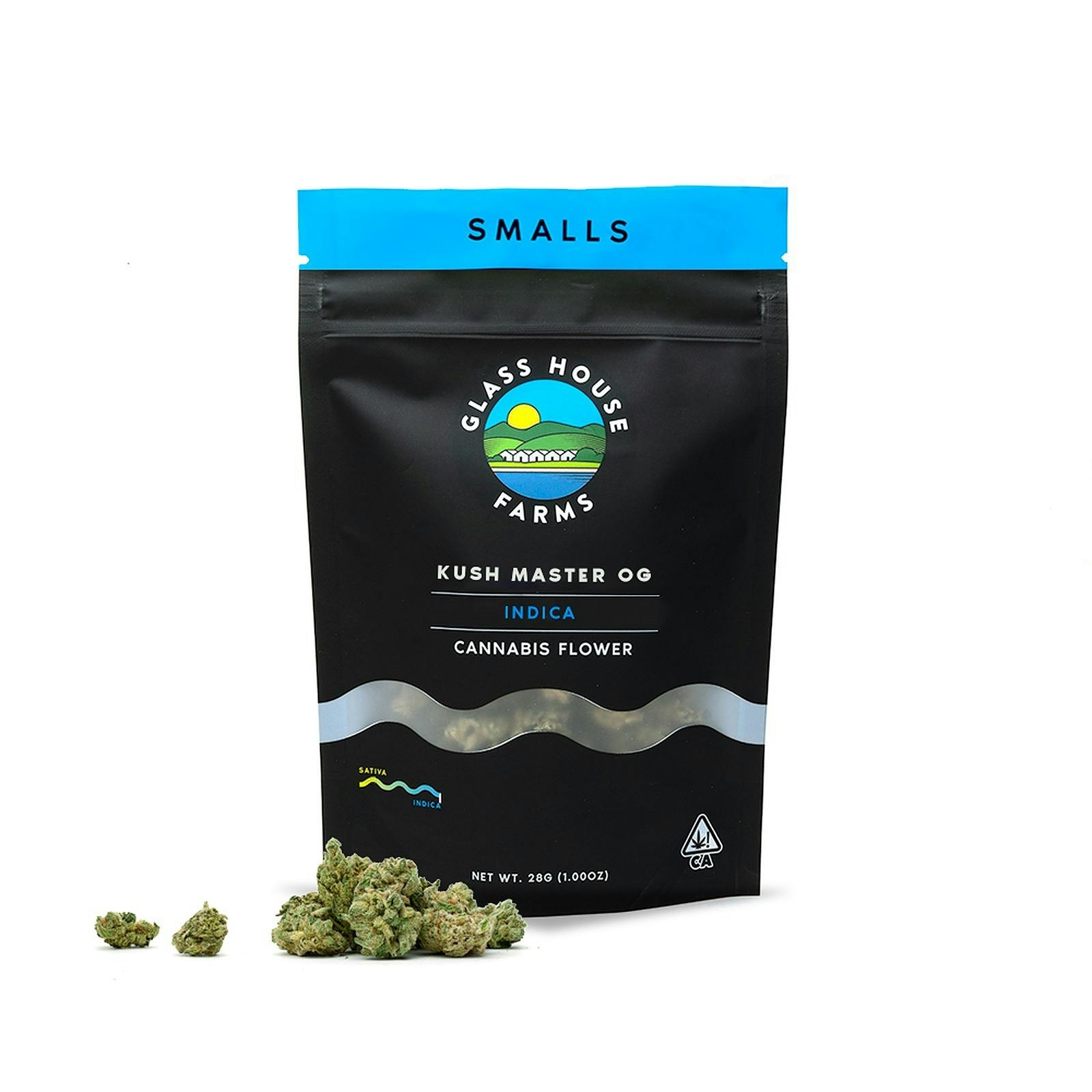 Glass House Farms Kush Master OG [28g Smalls] Leafly