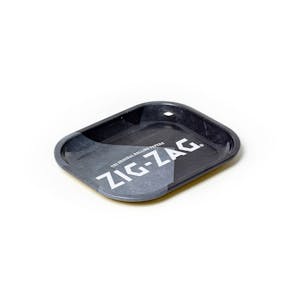 Photo of Zig-Zag Small Metal Rolling Tray - Since 1879 (Black)