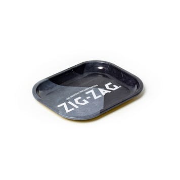 Photo of Zig-Zag Small Metal Rolling Tray - Since 1879 (Black)