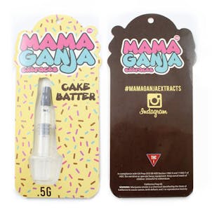 Photo of 10 Mama Ganja CAKE BATTER Flavor Strain Empty Distillate Syringe Blister Package Childproof Complian