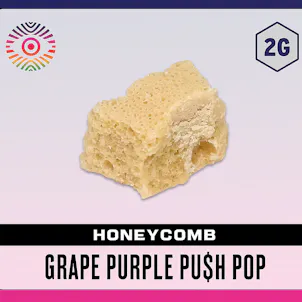 Photo of Grape Purple Push Pop Honeycomb 2 Gram