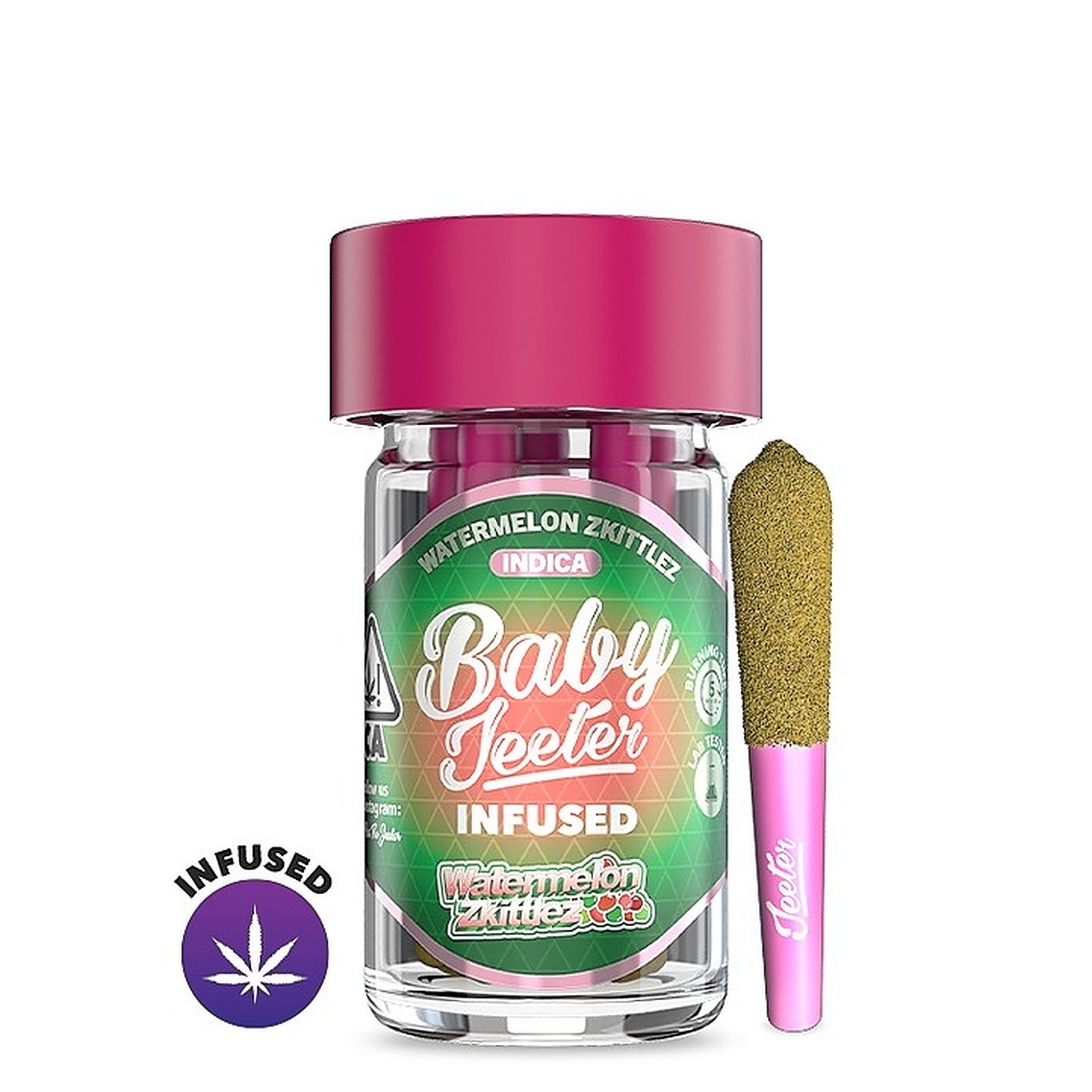 Jeeter: Watermelon Zkittlez Infused Baby Jeeter 5 Pack 2.5G | Leafly