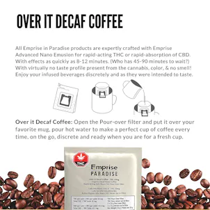 Photo of Over It Organic Decaf Coffee - 10mg Rapid Nano THC
