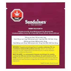 Photo of Cherry Cola 5:1 Sundaisies by Pure Sunfarms