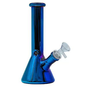 Photo of LA Pipes 8” Iridescent Glass Beaker Bong
