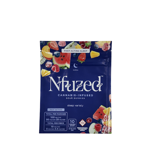 NFuzed Fast-Acting Super Indica Sleep Sour Gummy