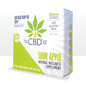 Photo of The CBD Co. Taffy - Sour Apple