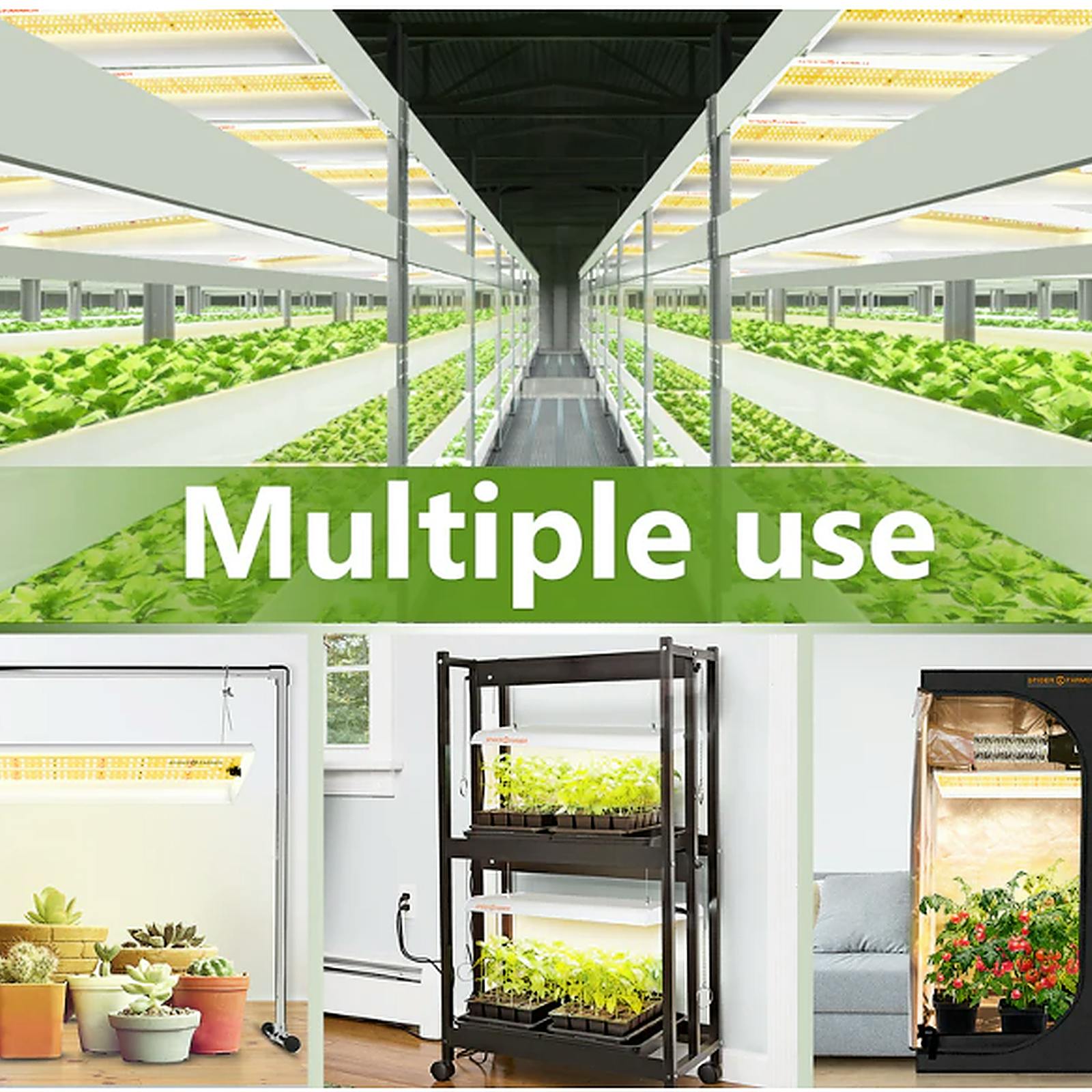 Spider Farmer Spider Farmer® SF600 74W LED Grow Light For Veg Leafly