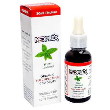 Photo of Medplex Mint 1000mg Full Spectrum CBD Oil Tincture Drops On Sale $25