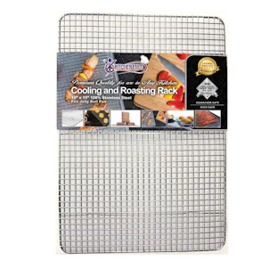 Photo of Commercial Grade Stainless Steel Cooling and Roasting Rack Thick-Wire Grid Fits Jelly Roll Pan