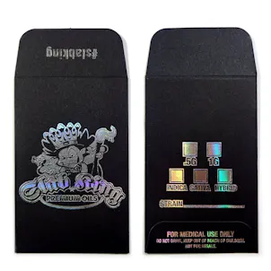 Photo of 25 Original Black Silver SLAB KING Wax Shatter Labels Coin Holographic Foil Envelopes #099