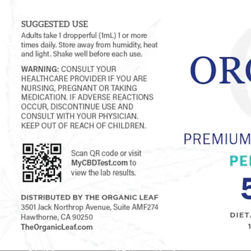 Photo of The Organic Leaf - Broad Spectrum CBD Oil 500mg