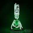 Product image for Mr. Skull Green Leaves Beaker Bong