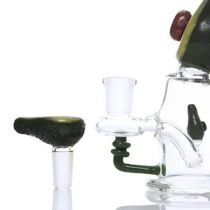 Photo of 6" Avocado Water Pipe | Empire Glassworks