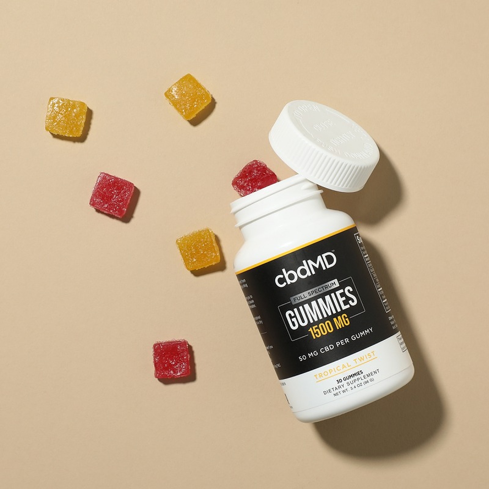 CbdMD: Full Spectrum CBD + THC Gummies | Leafly