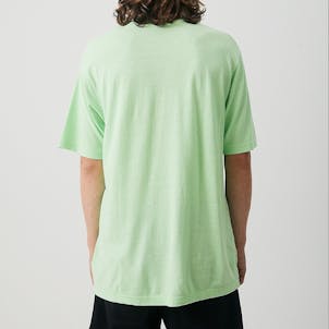 Photo of Afends Mens Classic - THC Essential - Hemp Retro T-Shirt - Lime Green