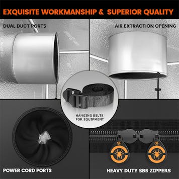 Photo of Spider Farmer® 2’x2’x5′ 70cm x 70cm x 160cm Indoor Grow Tent