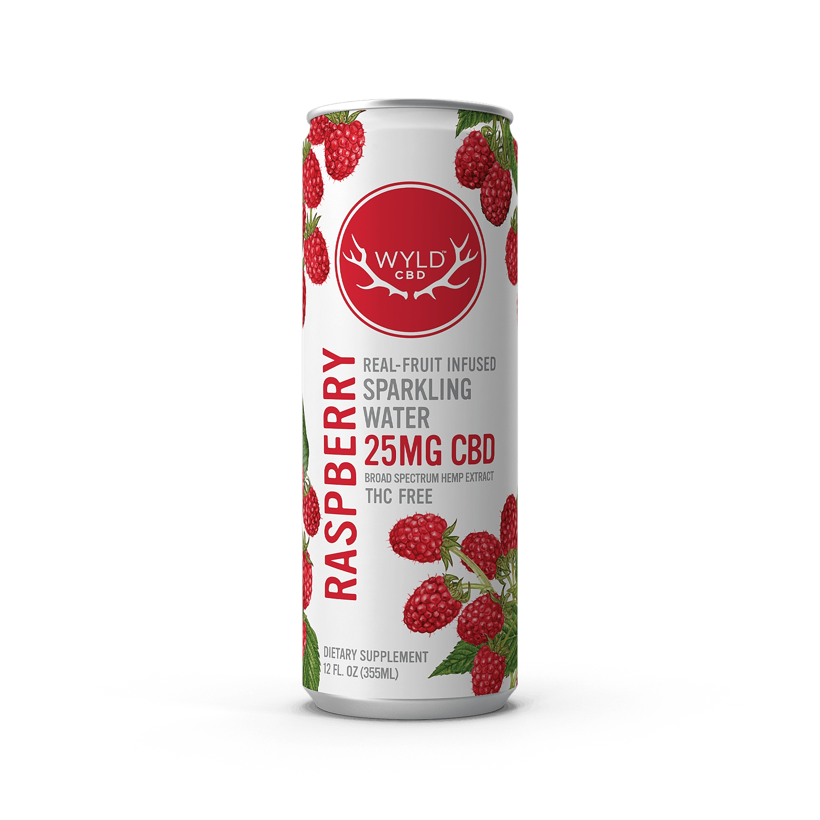 Wyld CBD Raspberry CBD Sparkling Water 25mg Leafly