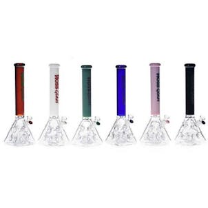 Photo of Hoss Glass 18 Inch Holey Pyramid Colored Top Beaker with Carry Case and Extra Parts