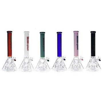 Photo of Hoss Glass 18 Inch Holey Pyramid Colored Top Beaker with Carry Case and Extra Parts