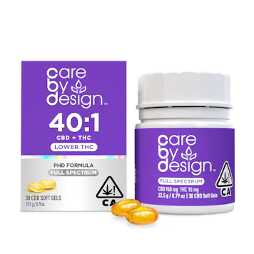 Photo of Care By Design | 40:1 Full Spectrum CBD Soft Gels 15mg THC 30ct
