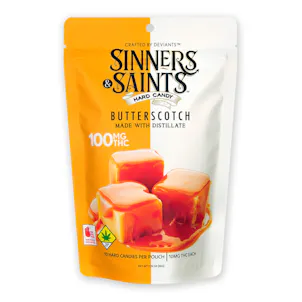 Photo of Sinners & Saints Hard Candy - Butterscotch 100mg 10pk