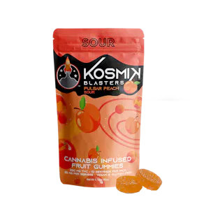 Photo of 100mg Sour Pulsar Peach Blasters | GUMMIES