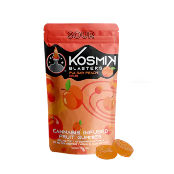 Photo of 100mg Sour Pulsar Peach Blasters | GUMMIES
