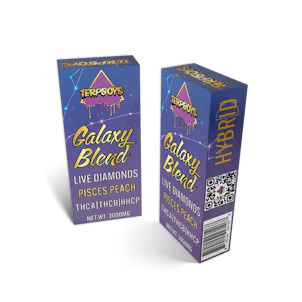 Photo of 3G Galaxy Blend Disposable Vape Pisces Peach Live Diamonds Hybrid