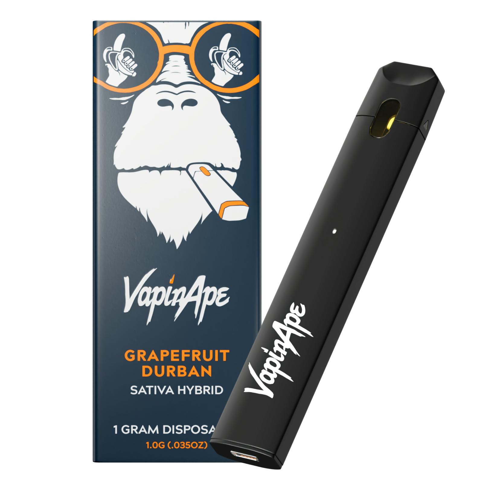 Vapin Ape Grapefruit Durban Full Gram, Full Spectrum Disposable Leafly