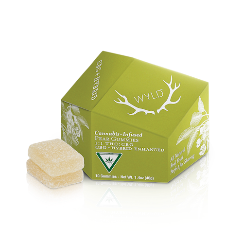 Pear 1:1 CBG + Hybrid Enhanced Gummies | MI