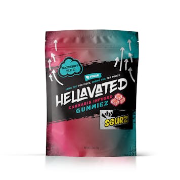 Photo of Razberry Blitz Sour Gummiez 100mg 10-pack