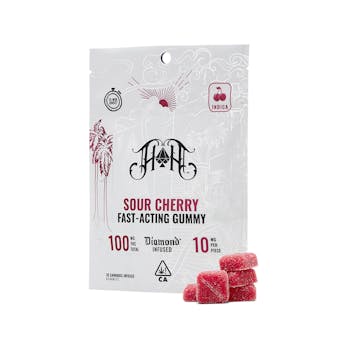 SOUR CHERRY FAST ACTING GUMMIES | 100MG | INDICA