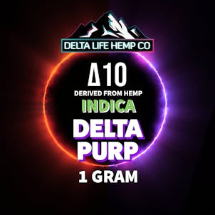 Photo of Delta Purp Delta 10 1 Gram Indica Vape Cartridge