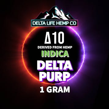 Photo of Delta Purp Delta 10 1 Gram Indica Vape Cartridge