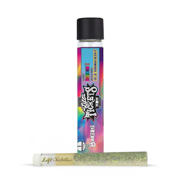 Photo of Rainbow Z x Blue Banana Berry - Glass Tip Infused Pre-Roll 1g - Hybrid