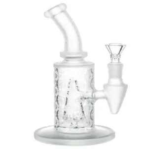 Photo of 8" Sandblasted Frosted Pattern Water Pipe