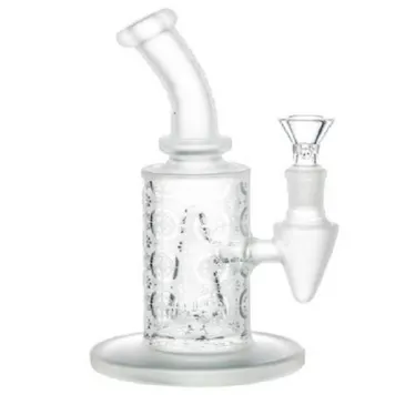 Photo of 8" Sandblasted Frosted Pattern Water Pipe
