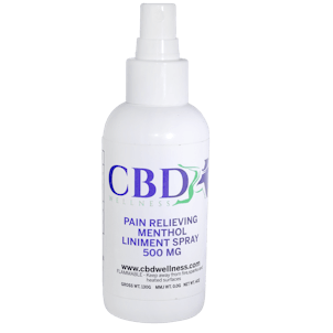 Photo of CBD Wellness 4oz 500mg Menthol Topical Liniment Spray