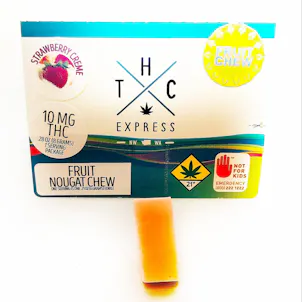 Photo of Strawberry Cream Fruit Nougat Chew 10mg Single