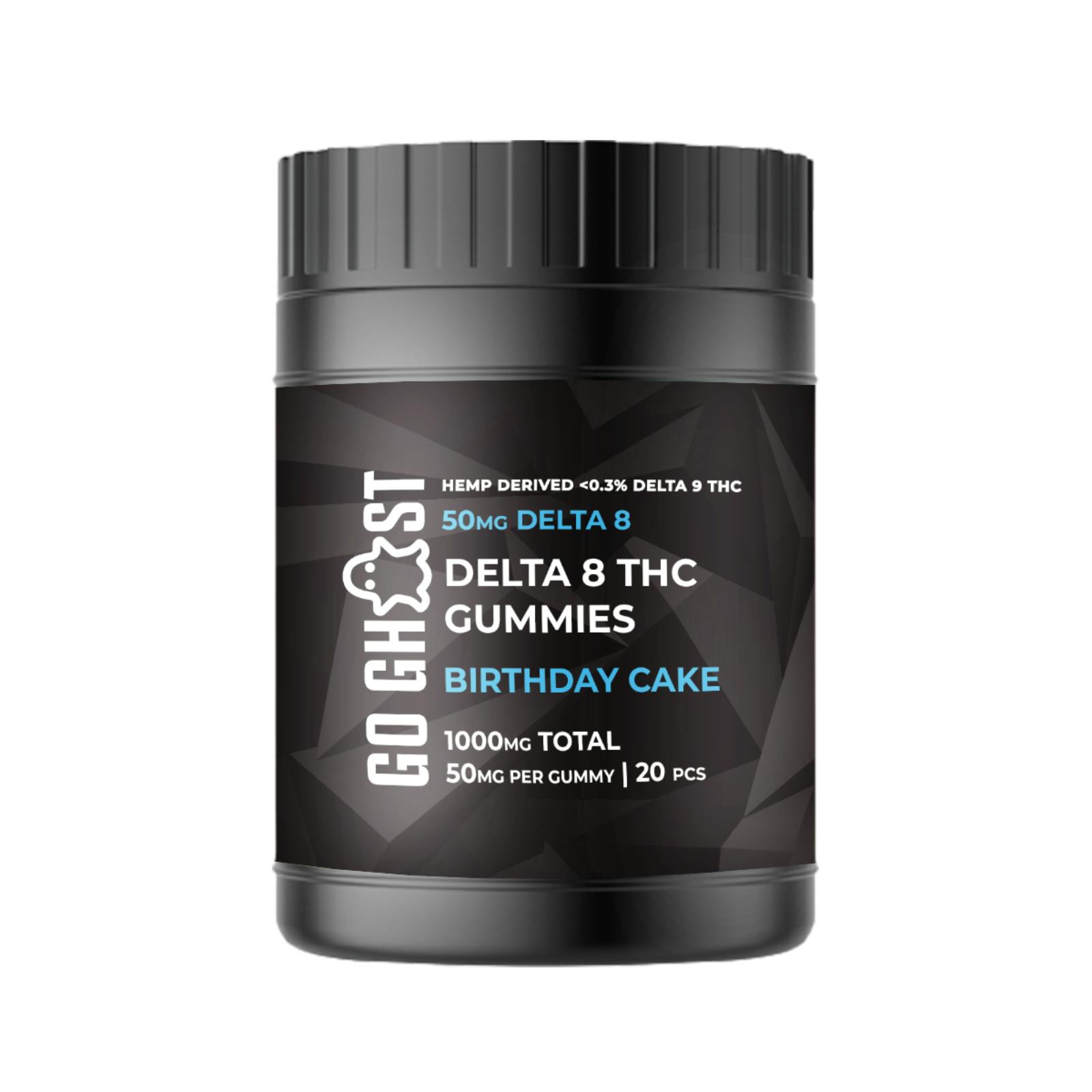 Go Ghost Hemp Birthday Cake Delta 8 THC Gummies Leafly