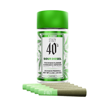 2.5g <5x.5g> Infused Prerolls (Sour Diesel)