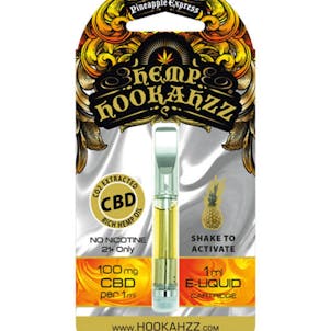 Photo of Hemp Hookahzz- Hemp CBD E-Liquid Prefilled Cartridge(Pineapple Express)100mg