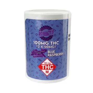 Photo of ROBHOTS Gummies | 2 Pack 100mg, Sour Blue Raspberry